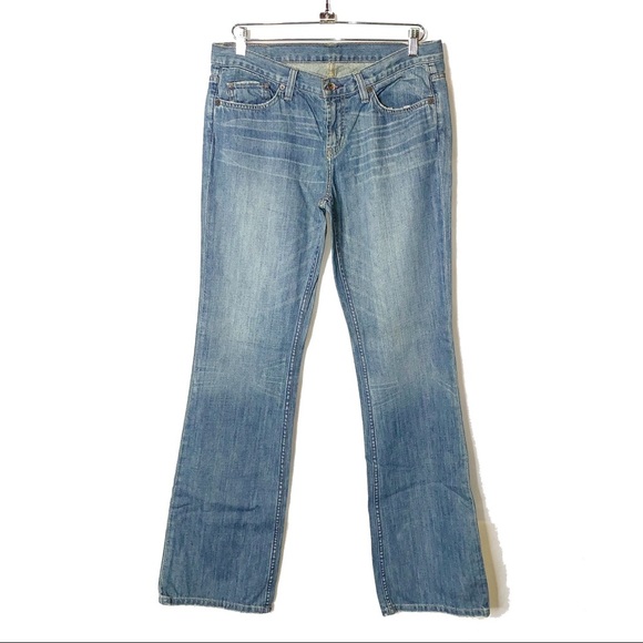 EXPRESS X2 Denim Laboratory Flare Leg Jeans 8L - Picture 2 of 6